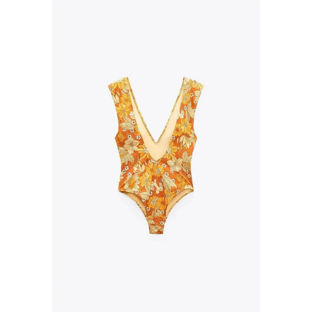 Zara Floral Print One Piece